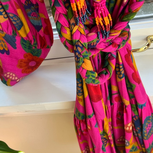 FARM Rio Pink and Green Patterned Dress - Picture 6 of 10